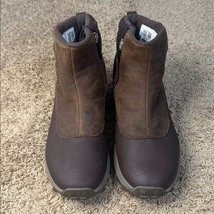 Merrell Women's Brown Thermo Kiruna Mid Zip Wool-Blend Waterproof Boots Size 11